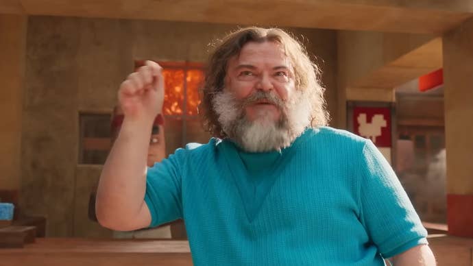 Jack Black sings about Lava Chicken.