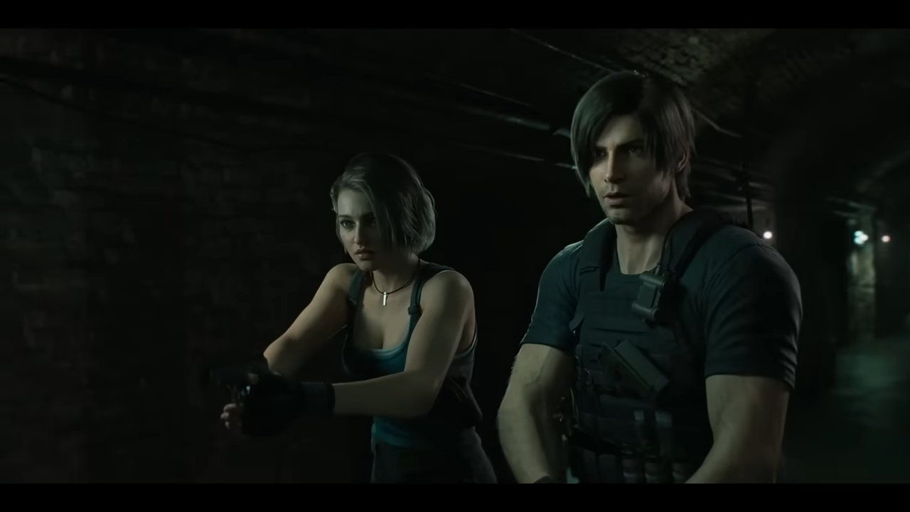 Jill and Leon in Resident Evil: Death Island