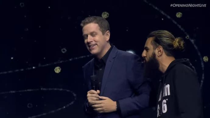 Geoff Keighley's Gamescom Opening Night Live interrupted by a stage invader.