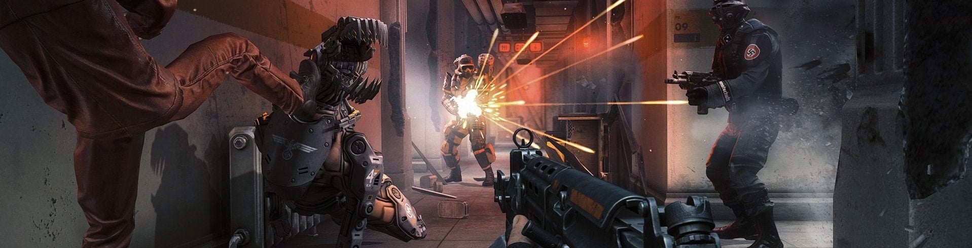 Zo ziet de gecensureerde versie van Wolfenstein: The New Order er uit