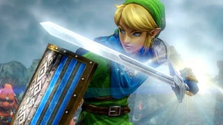 Link ci mostra la Fire Rod in Hyrule Warriors