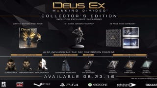 La edición coleccionista de Deux Ex: Mankind Divided valdrá 129,99€ en PS4 y Xbox One