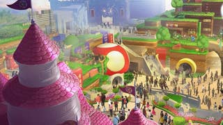 A glimpse at Super Nintendo World park at Universal Studios Japan