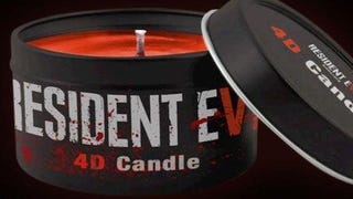 Resident Evil 7 com vela com cheiro a sangue e madeira