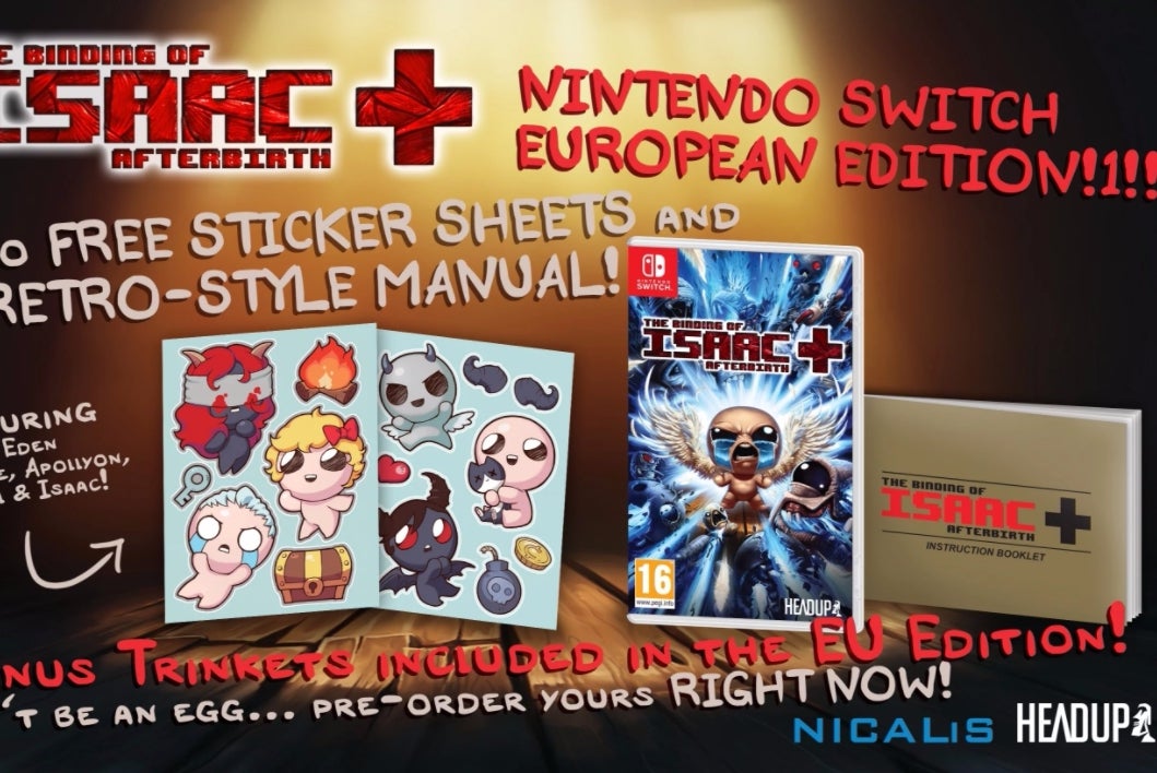 The Binding of Isaac: Afterbirth+ sets sail for European Switches in September