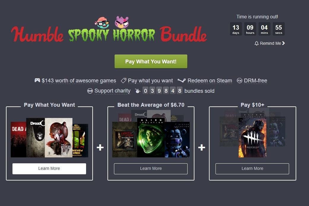 El Humble Spooky Horror Bundle está cargado de sustos.