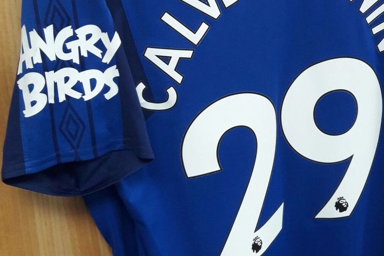 Everton jersey deals angry birds