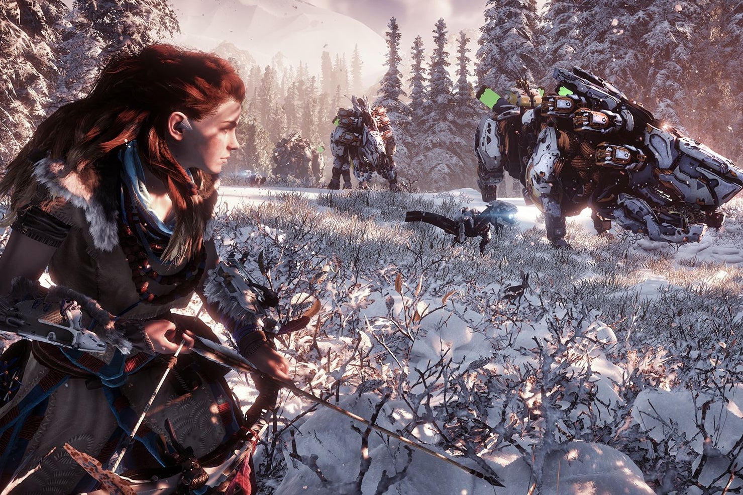 Horizon Zero Dawn - The Frozen Wilds gameplay getoond