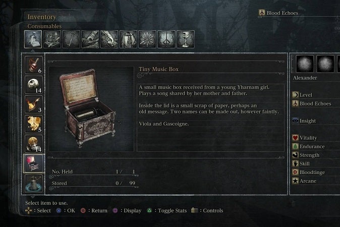 Bloodborne Tiny Music Box vinden en hoe deze gebruiken Eurogamer.nl