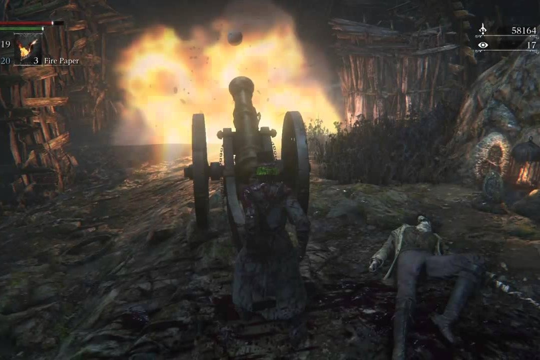 Bloodborne - Forbidden Woods kanon overleven en meer Runes vinden
