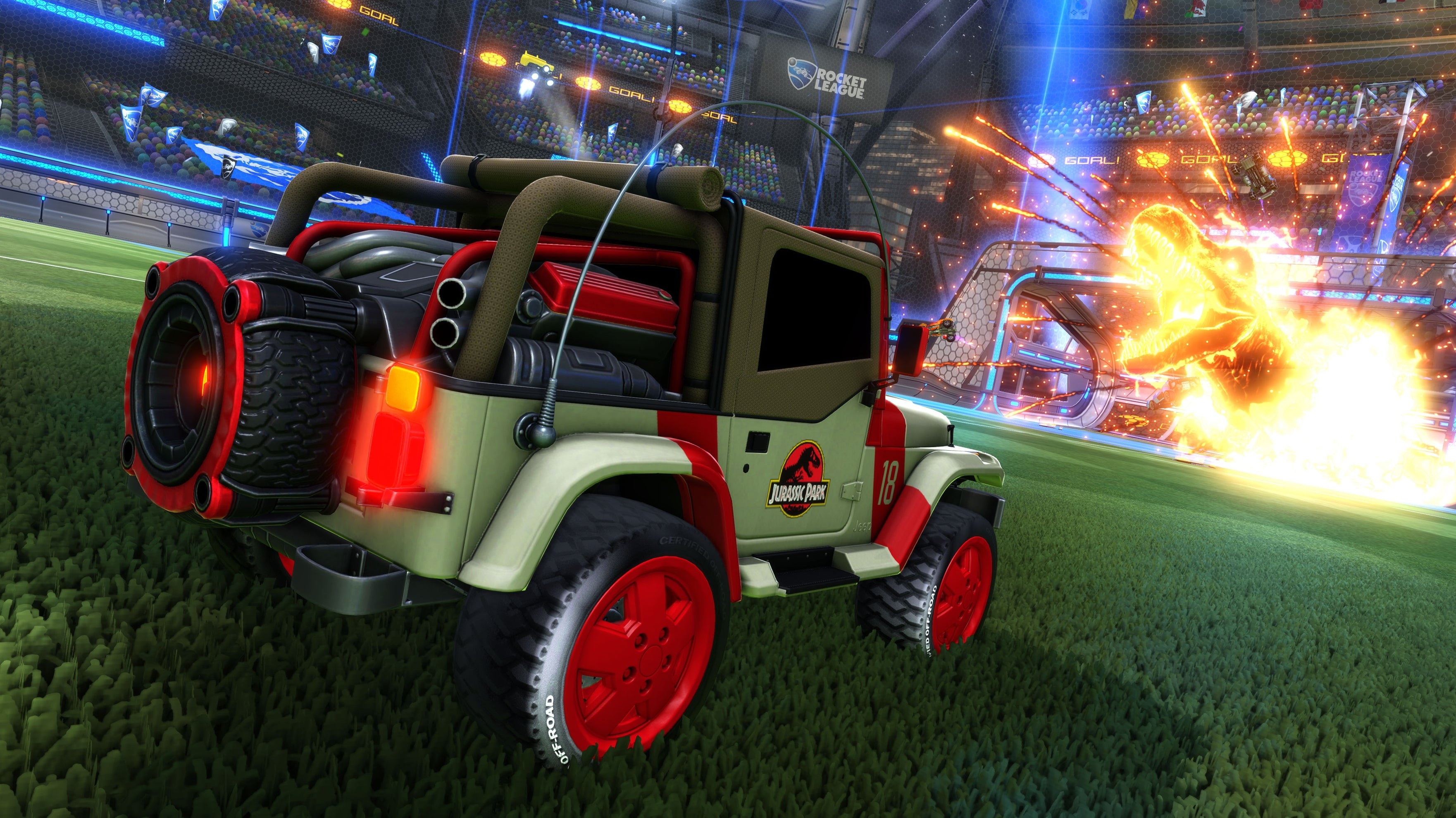 Rocket League krijgt Jurassic World DLC