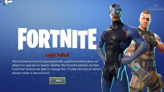 Fortnite blocks you playing on Switch if you've already logged in on PS4
