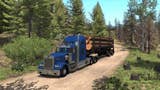 S dřevem na kamionu v rozšíření Oregon pro American Truck Simulator