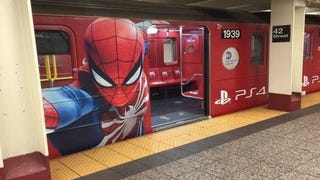 Pod New Yorkem jezdí metro se Spider-manem
