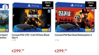 Black Friday - PlayStation 4 Pro com Red Dead Redemption 2 a 299€ na Worten