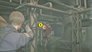 Resident Evil 2 - boss mutant G Tyrant, parking, Ada, więzienie (Leon)