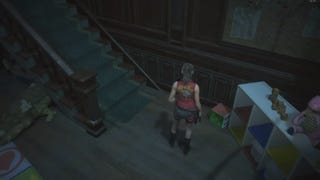 The Resident Evil 2 remake with fixed camera angles looks retro cool