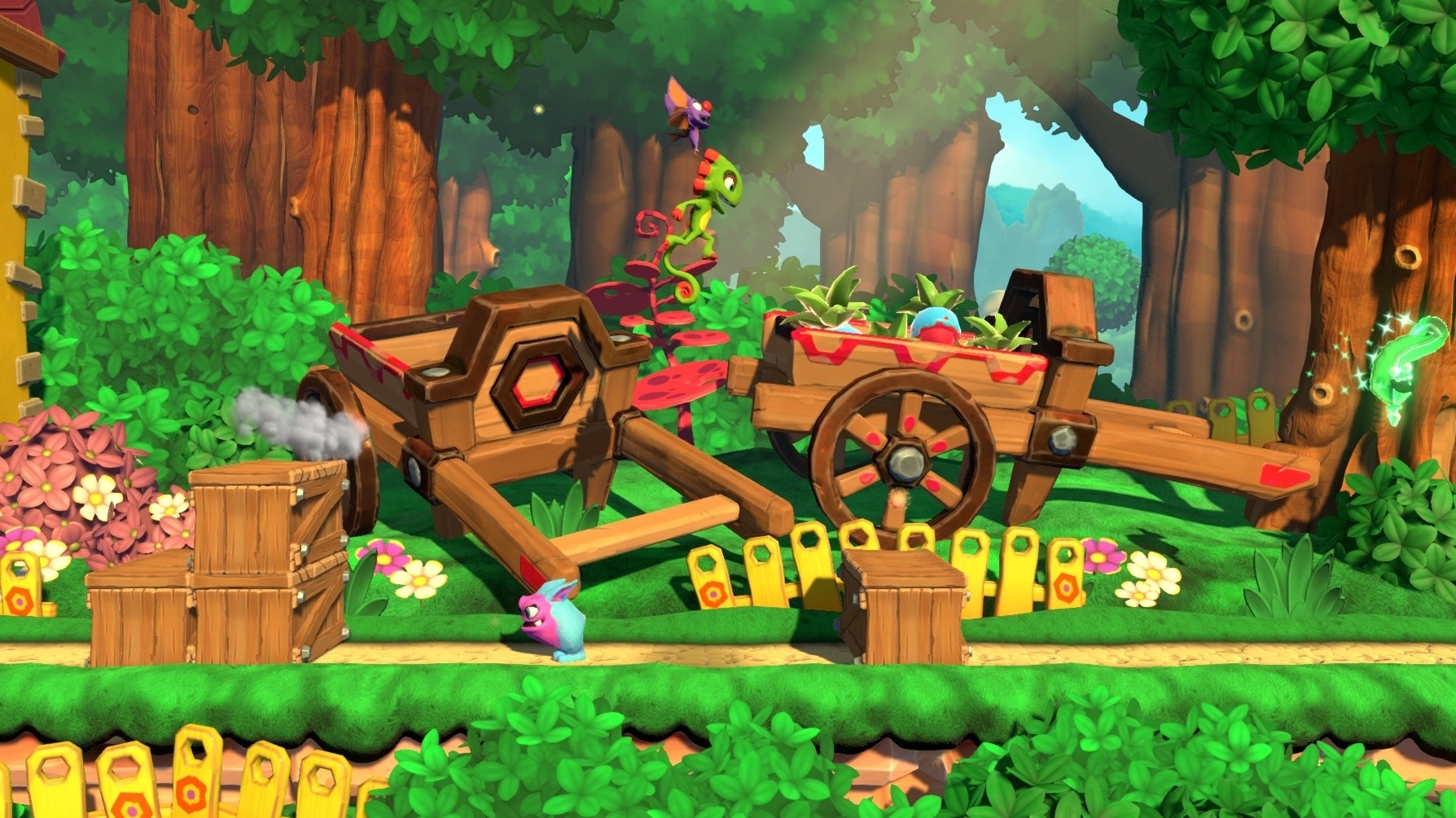 In Yooka-Laylee and the Impossible Lair zijn levels transformeerbaar