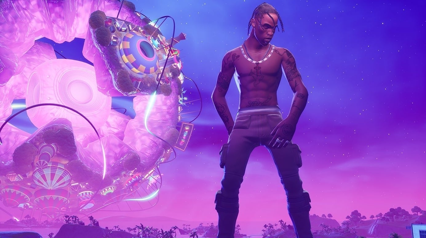 ミュージシャン Travis Scott CACTUS JACK FORTNITE Travis Scott ganhou cerca de $20 milhões no seu concerto de