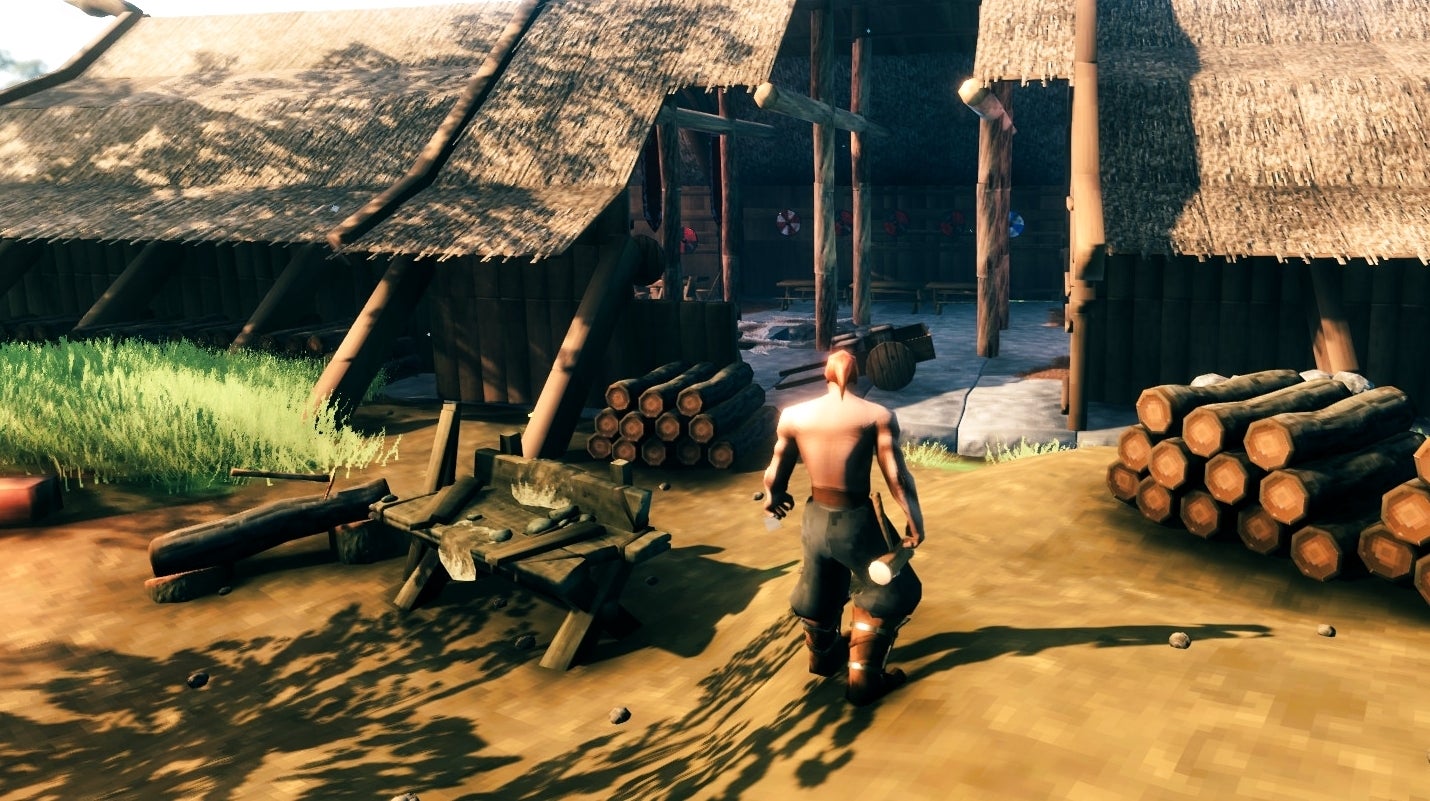 Valheim Eikthyr verslaan en de eerste Pickaxe craften uitgelegd