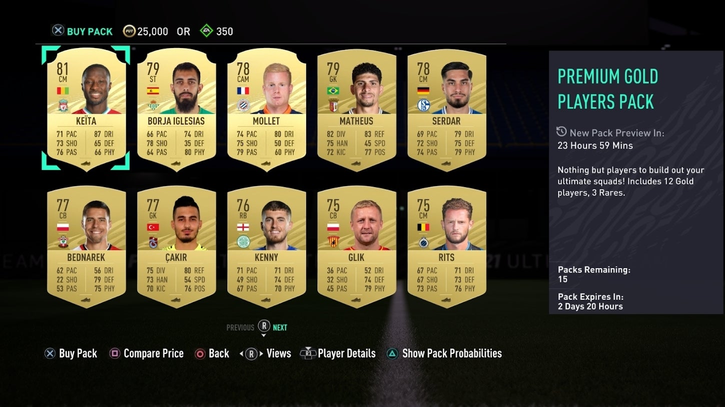 EA maakt inhoud FIFA Ultimate Team Packs zichtbaar met Preview Pack
