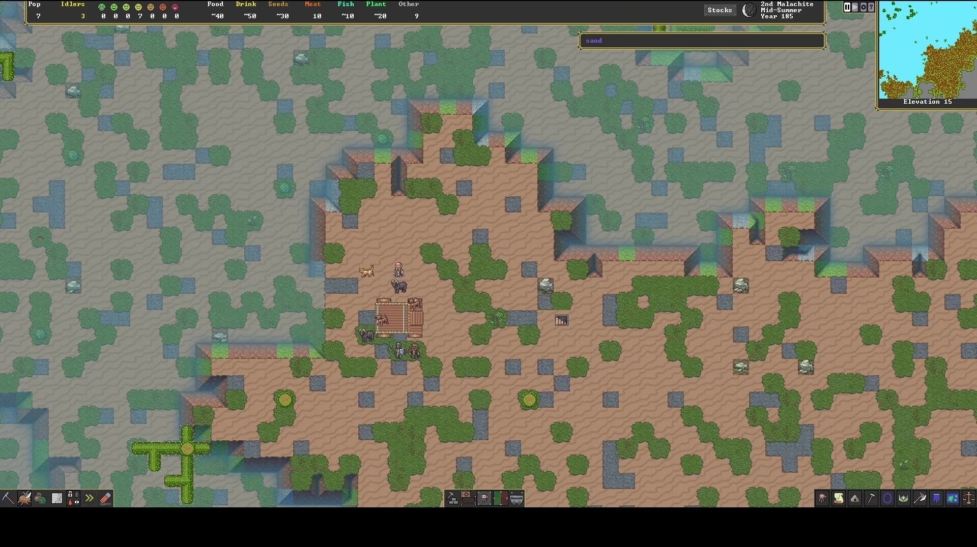Here's 10 minutes of the Steam version of Dwarf Fortress in action ...
