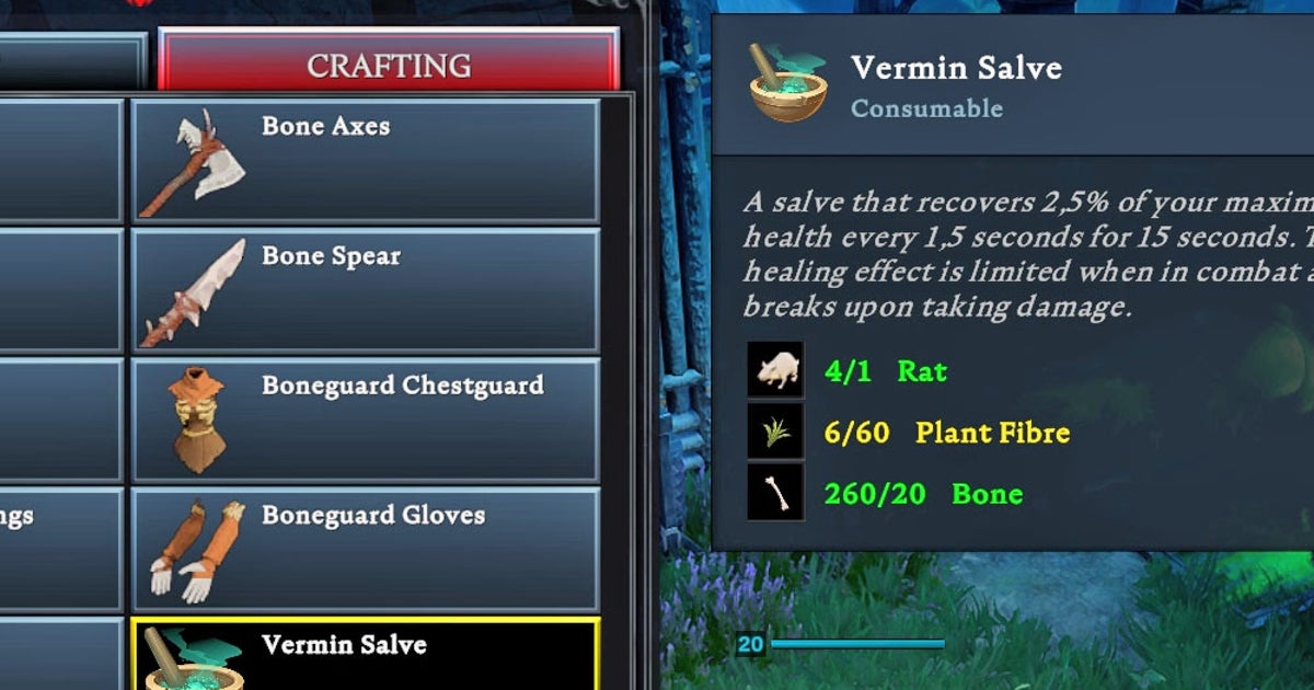 V Rising Crafting Layout V Rising - crafting: tworzenie przedmiotów | Eurogamer.pl