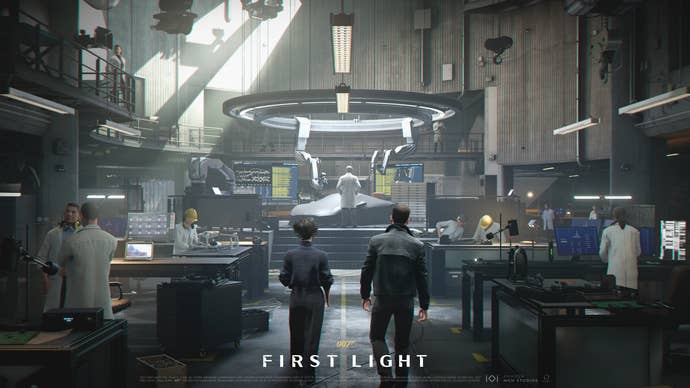 Q's Lab in 007: First Light. A laboratory full of top-secret equipment and gear.