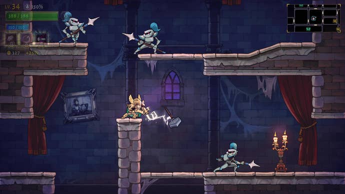 Rogue Legacy 2 warrior throws axe