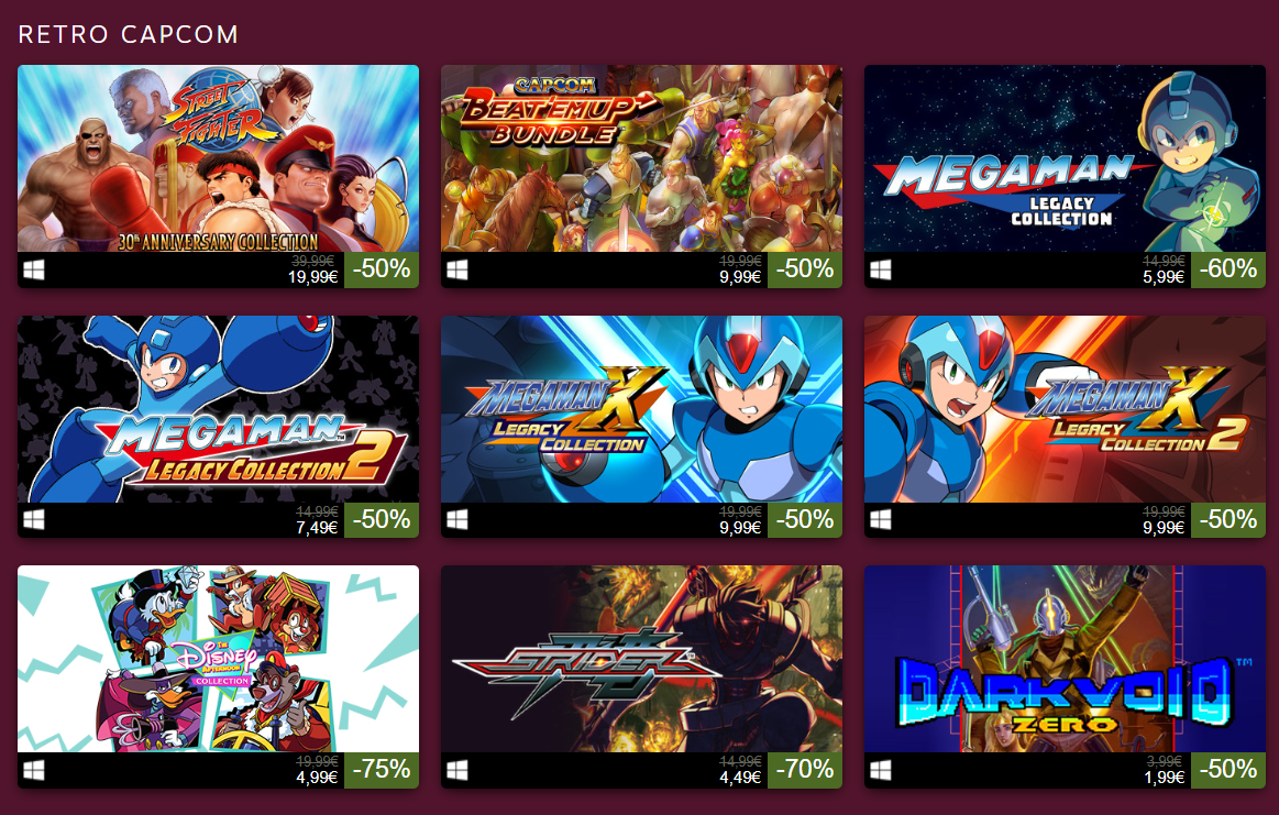 Promoções da Capcom no Steam | Eurogamer.pt