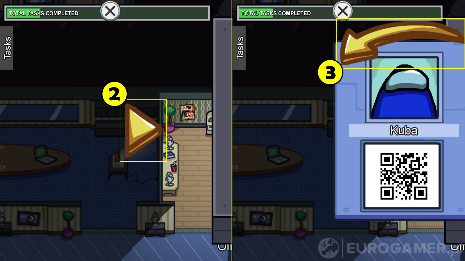 Among Us - zadanie (task): scan boarding pass | Eurogamer.pl