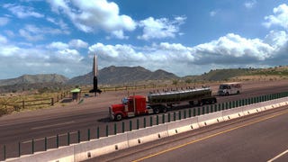 American Truck Simulator honking to New Mexico next