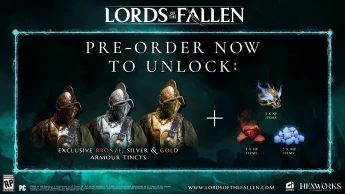 Lords of the Fallen pre-order unlocks