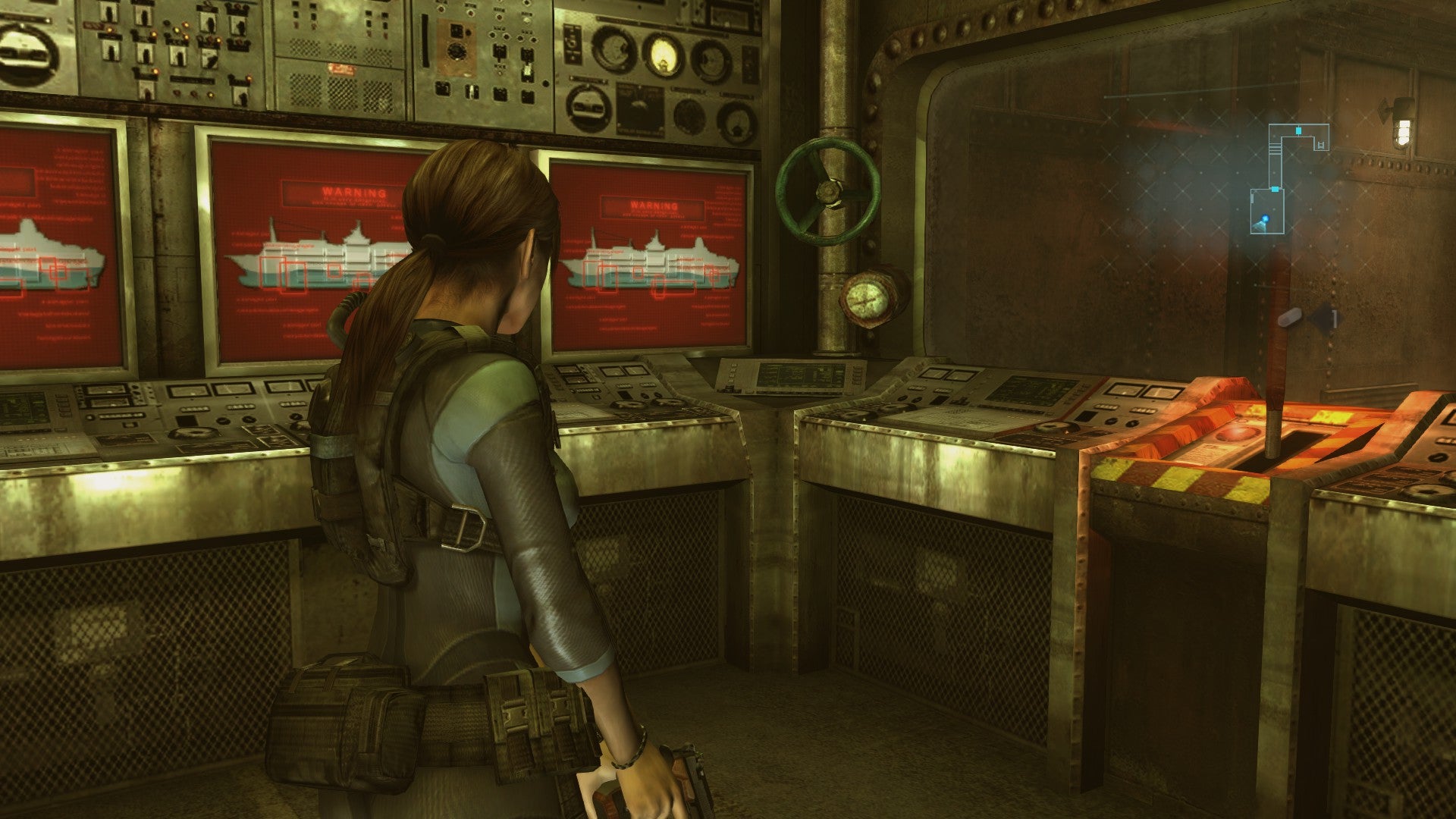 Resident Evil Revelations Search for the engine room, Restart Key