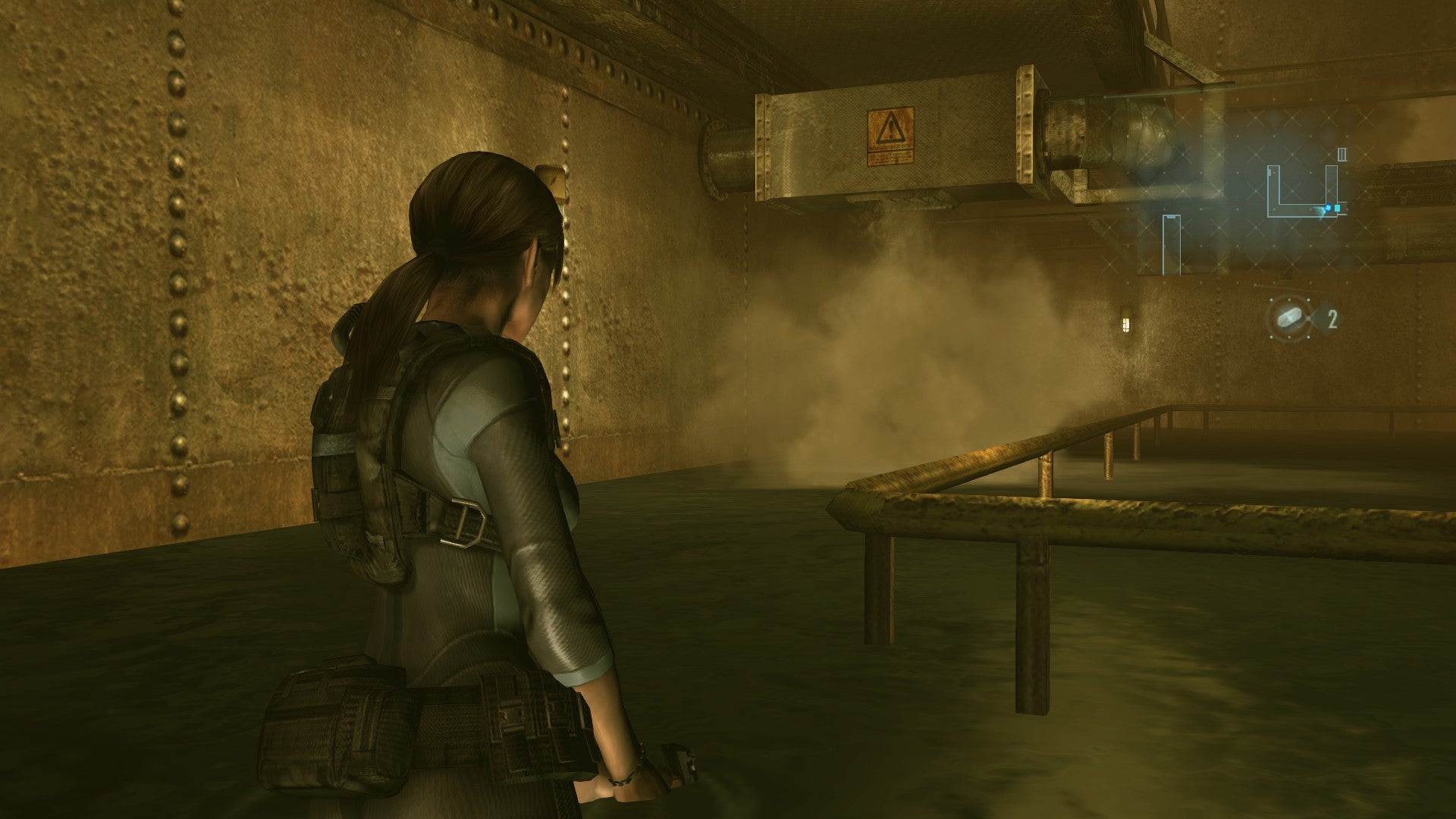 Resident Evil Revelations Search for the engine room, Restart Key