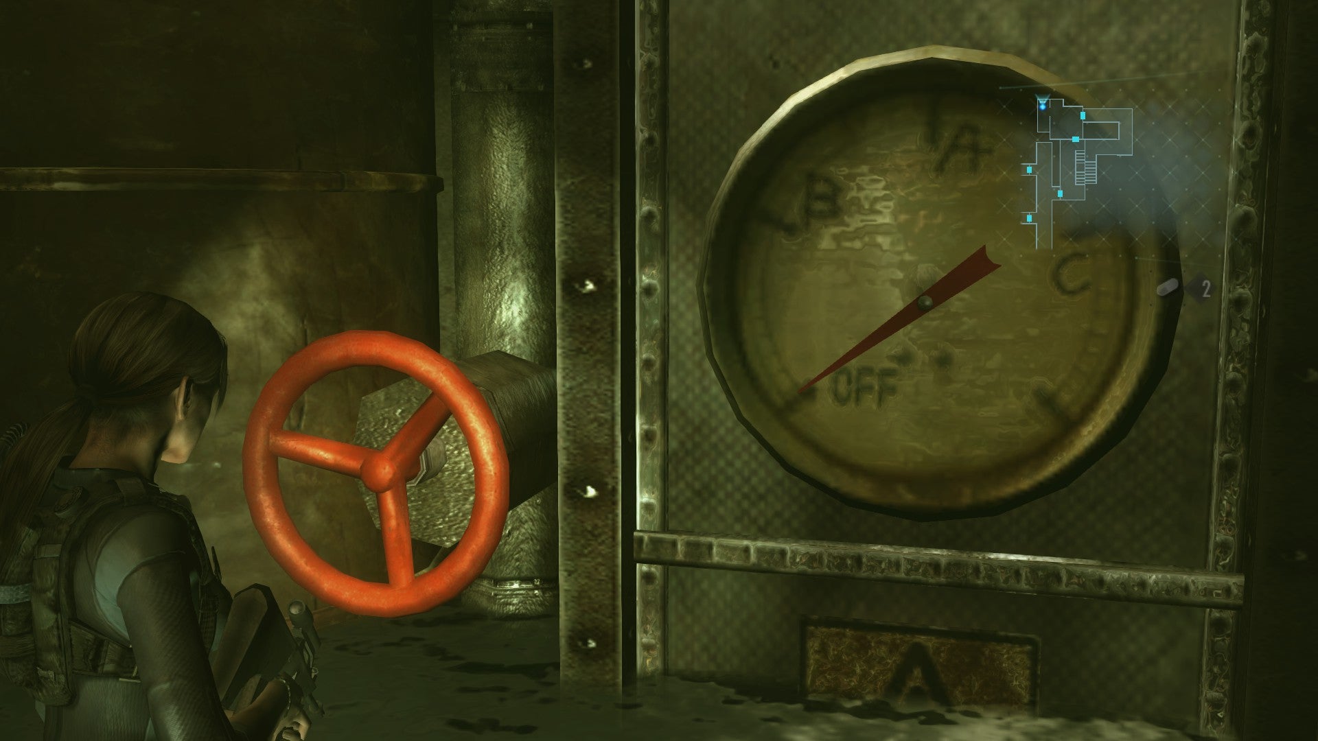 Resident Evil Revelations Search for the engine room, Restart Key