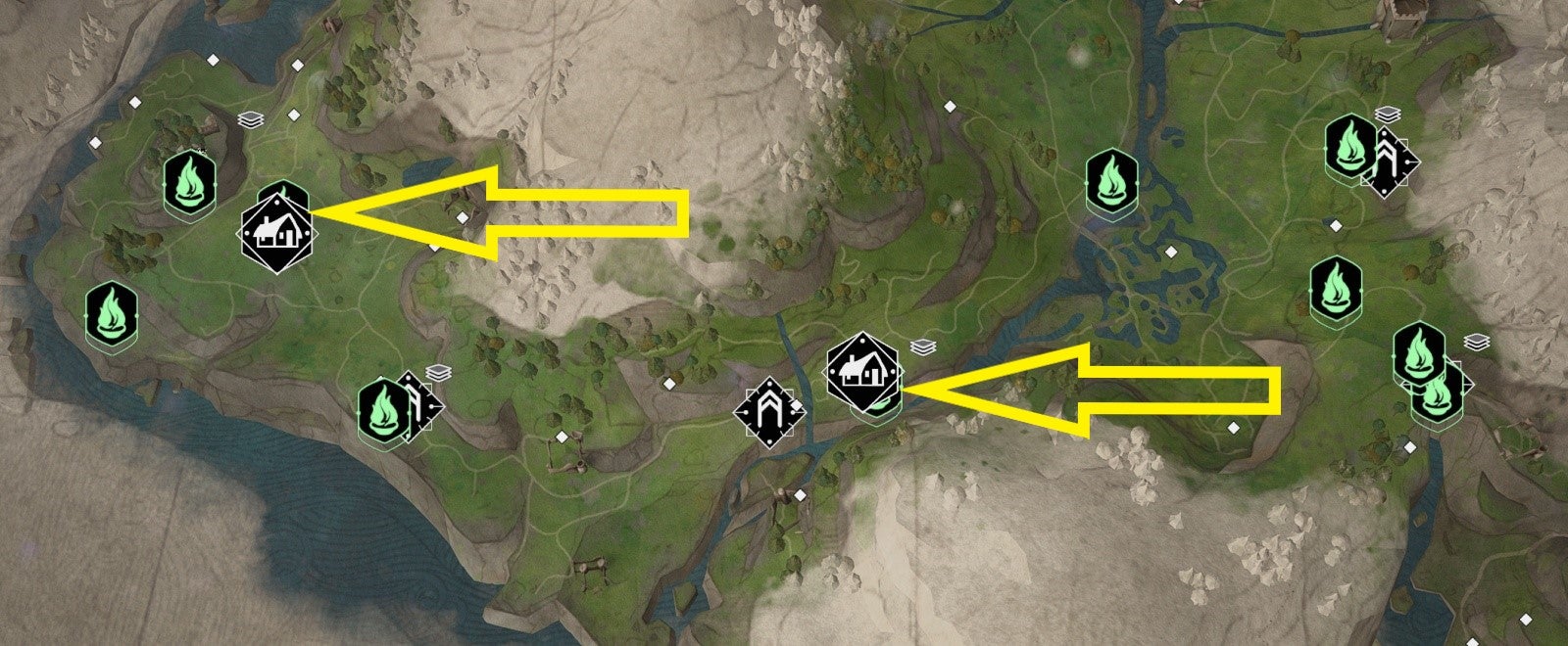 Hogwarts Legacy Alle Flohflammen finden, Karte mit Standorten (Flohdernde Flammen