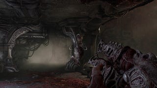 Biomechanical FPS Scorn sprouts crowdfunding gland