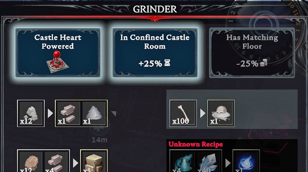 V Rising - grinder: budowa, tworzenie stone bricks | Eurogamer.pl
