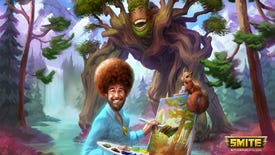 God of painting Bob Ross is coming to Smite
