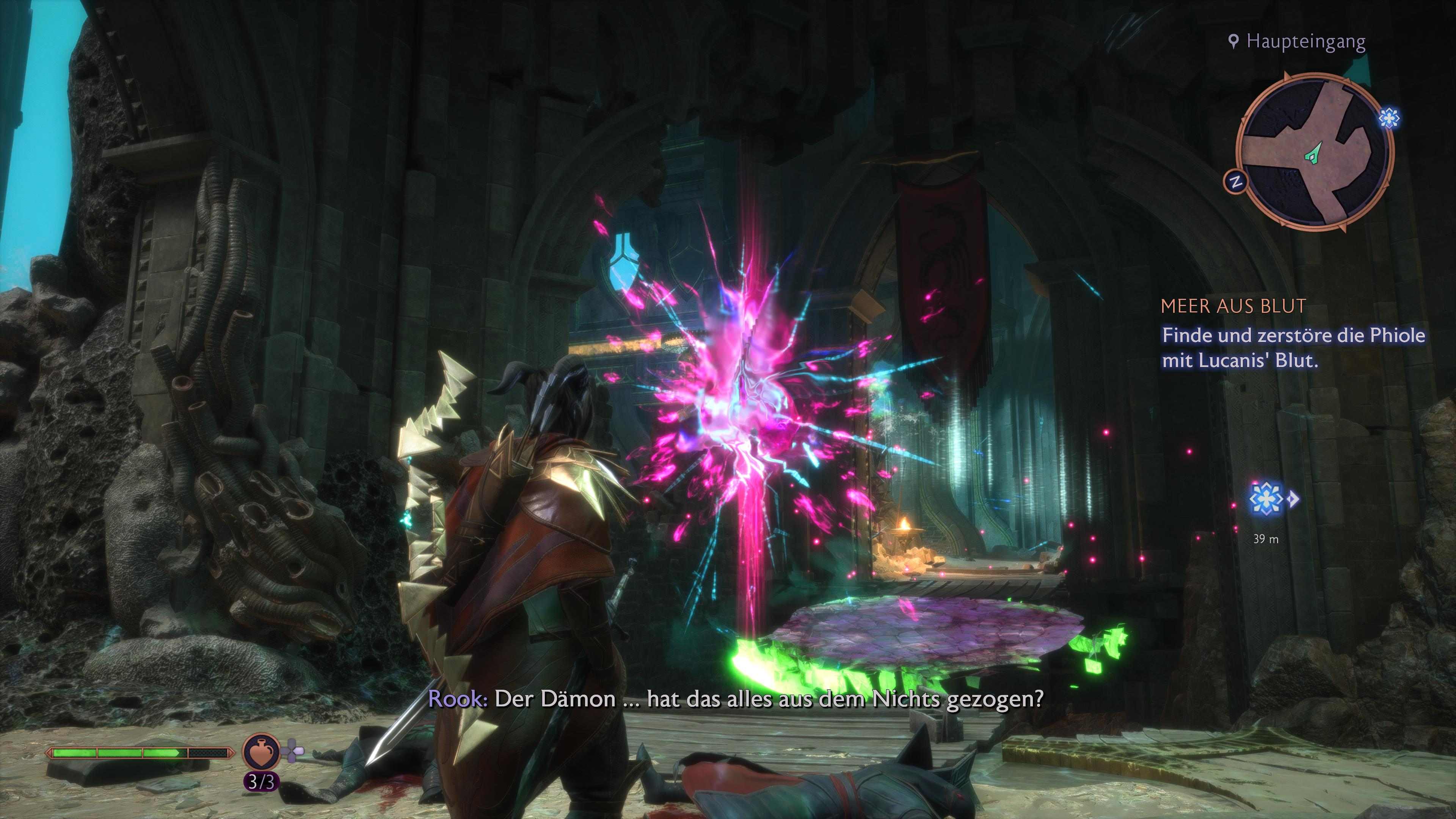 Dragon Age The Veilguard Meer aus Blut Dämon von Vyrantium, Phiole finden, Boss Calivan