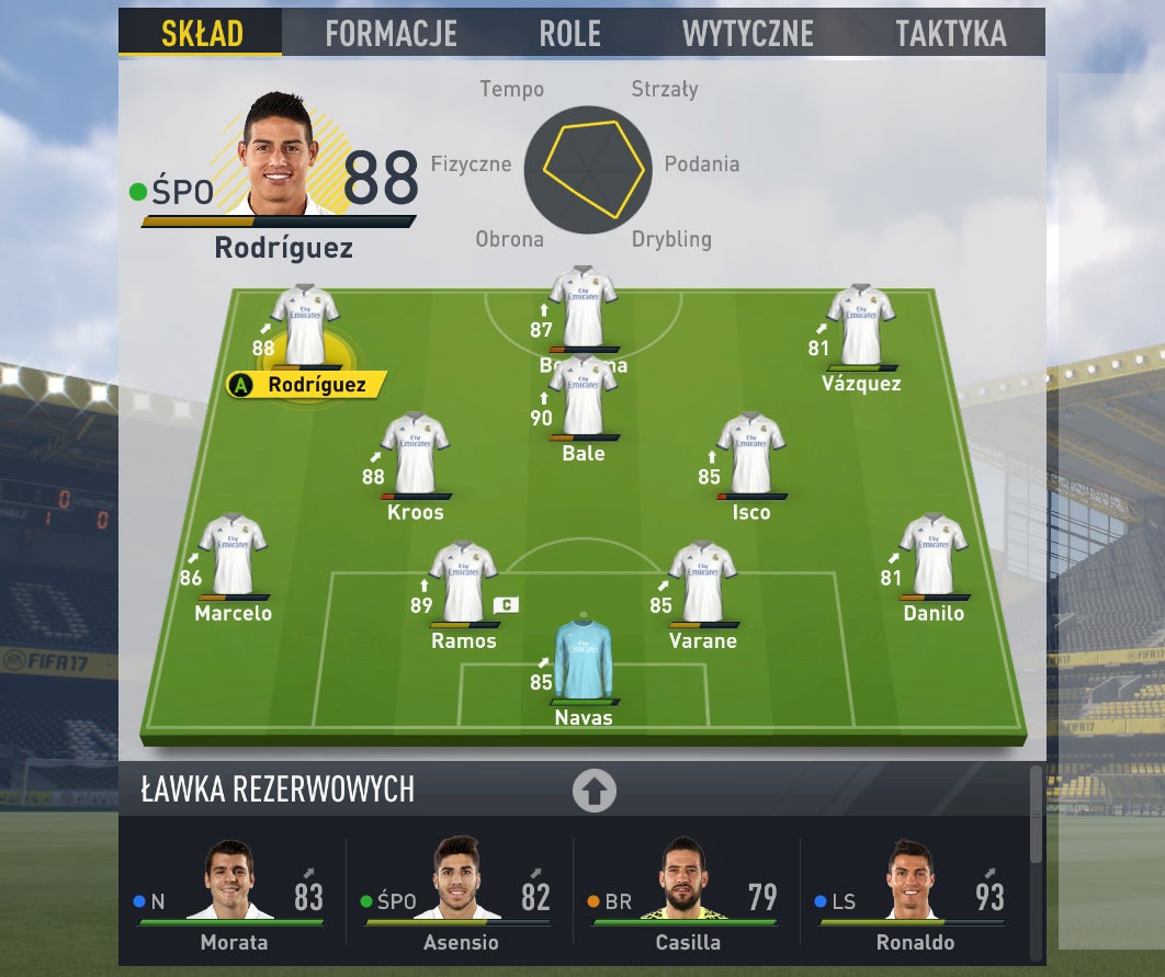 FIFA 17 - role zawodników | Eurogamer.pl
