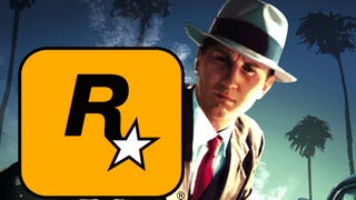 LA Noire artwork with Rockstar logo.