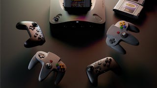 Four controllers, two carts, and a deluxe version of the N64 machine, all from Analogue.
