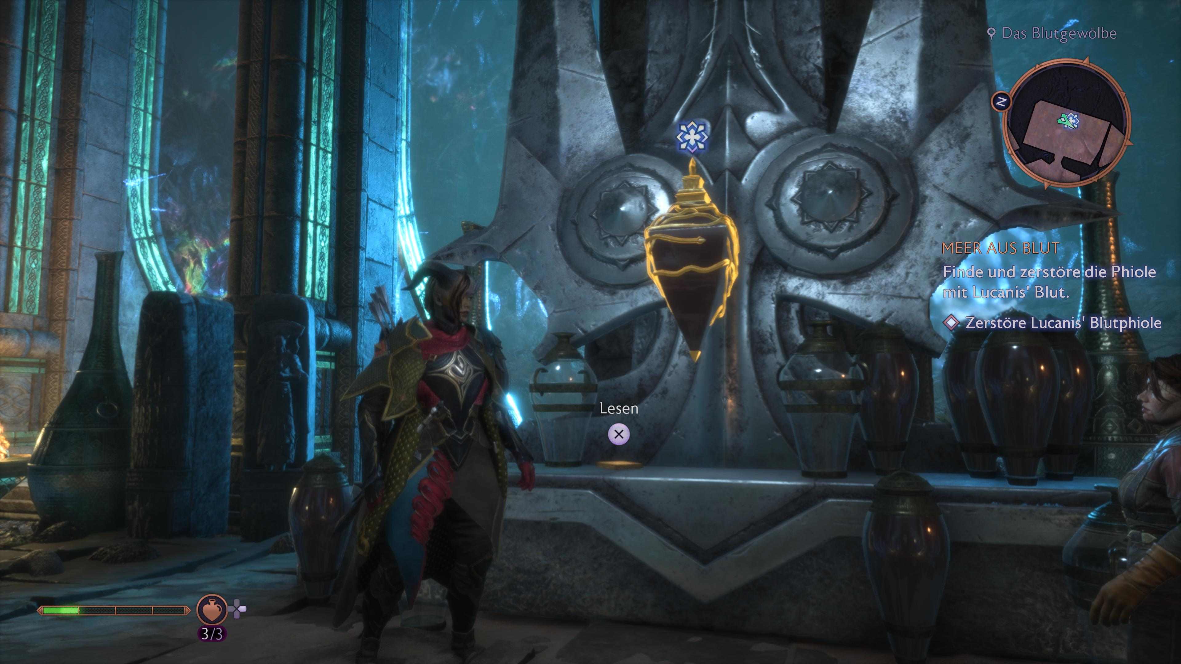 Dragon Age The Veilguard Meer aus Blut Dämon von Vyrantium, Phiole finden, Boss Calivan