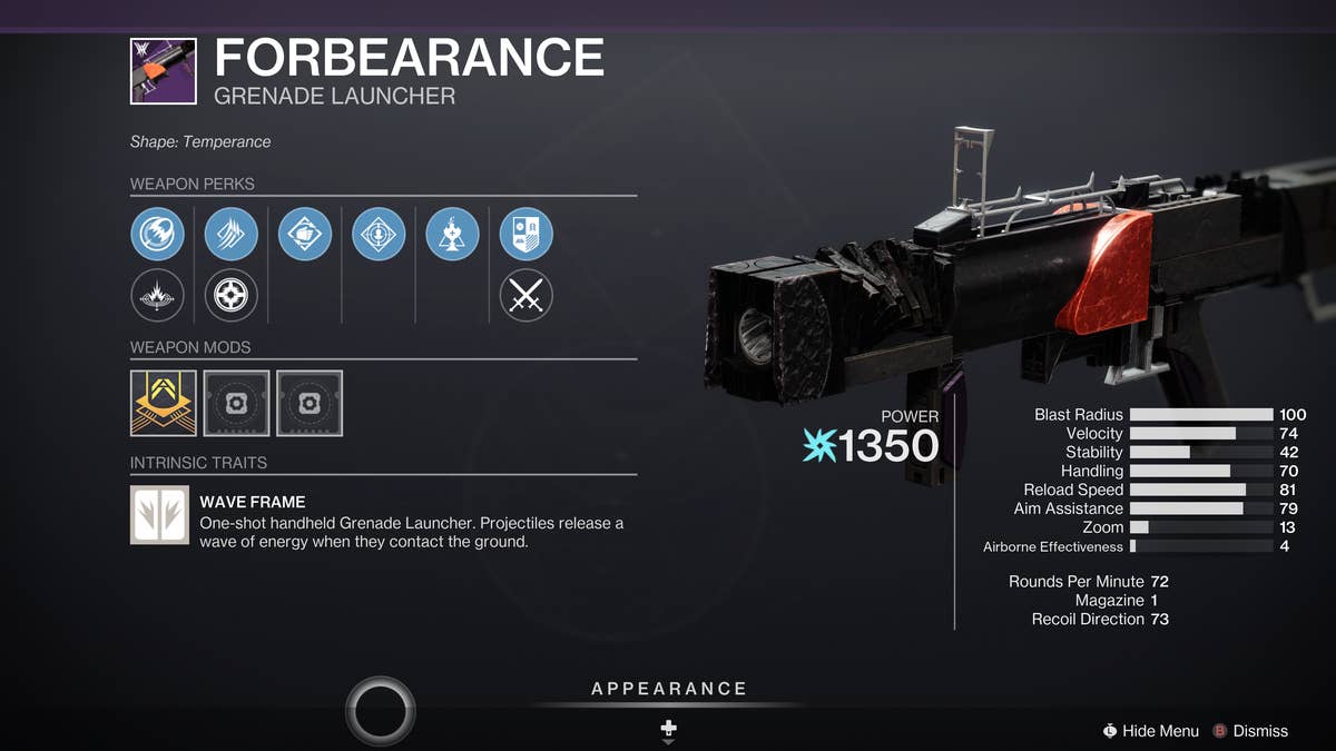 Destiny 2 Forbearance god roll and drop location | Eurogamer.net