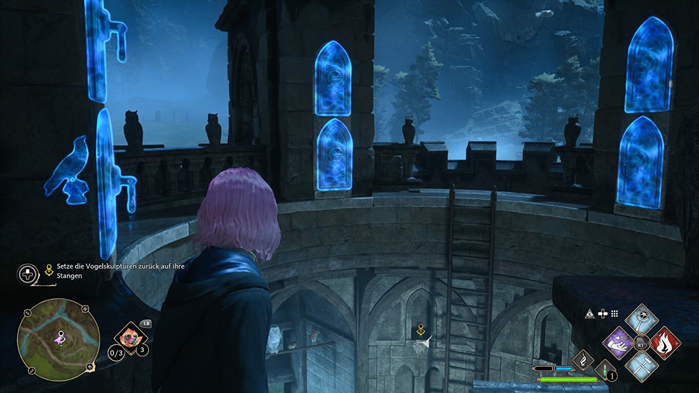 Hogwarts Legacy Ollivander's Heirloom (Jackdaw statues in de Owlery