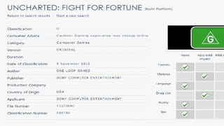 Uncharted: Fight for Fortune aparece na classificação etária australiana