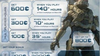 Play Halo 4 for six hours every day this month and receive £5.10