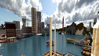 Prachtige skylines gemaakt in Minecraft